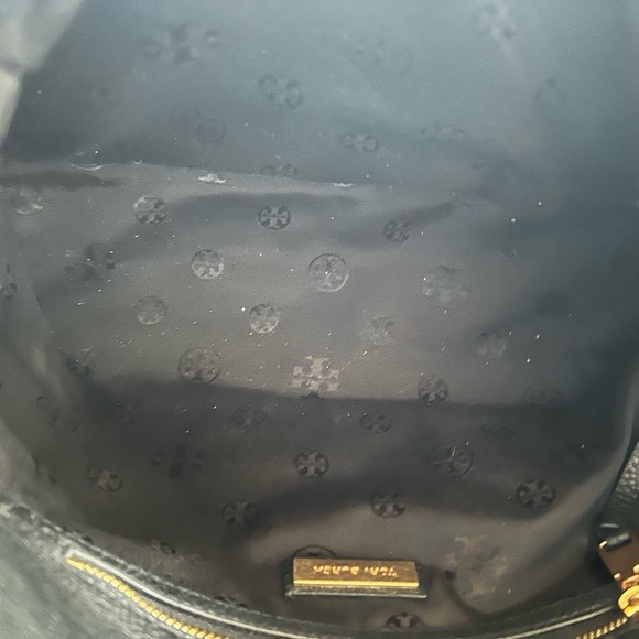 Tory Burch Black Shoulder Bag Pebbled Leather - Picture 5 of 15